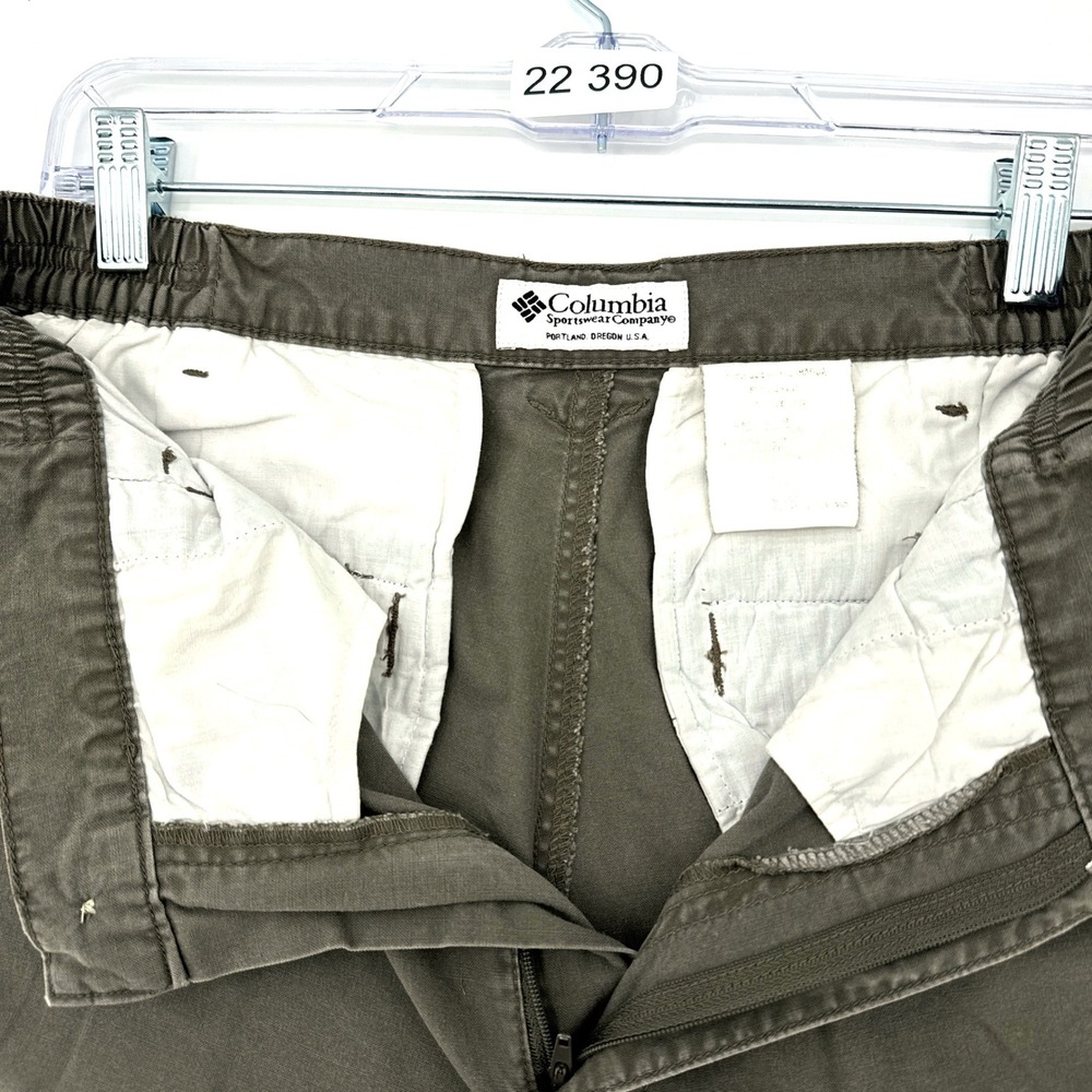 Columbia Sportswear Women's Cargo Pants Khaki‎ Elastic Waist Size 12R - Picture 4 of 12